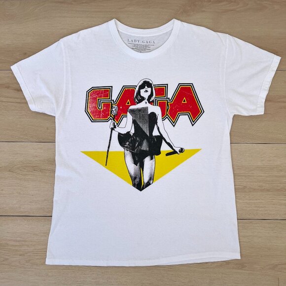 Lady Gaga Licensed Merchandise Metal Oversized Tee UNISEX Large / 80s Aesthetic - Picture 1 of 14